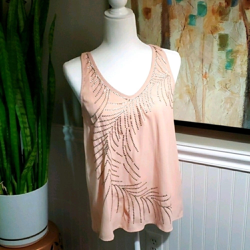 ROCK & REPUBLIC Sequined Tank Top